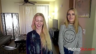 Hot Teen Daughters Fuck Daddy-Emma Starletto &_ Mazzy Grace
