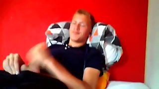 Danish 18yo Boy In T-shirt And Shorts (3 Facts - 1 Cock, 2 Cum, 3 Cam)
