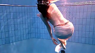 Special Czech teen hairy pussy in the pool