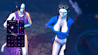 3D huge boobs in game fuck and cum - Eve Angel