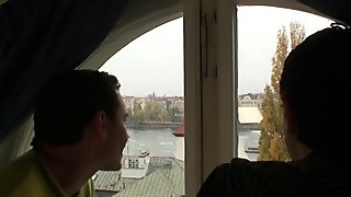 Picked up chubby mature woman rides his cock