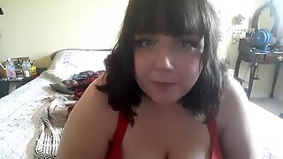 plus-size DEEP gullets AND GAGS ON fake penis