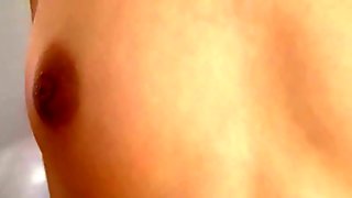 Beauty teen vibrating her pussy