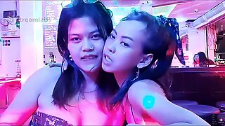 Thai Pattaya Bargirls French Kissing (October 10 2020, Pattaya)