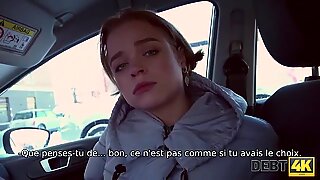 Debt4k. La seule faç_on pour Calibri Angel de rembourser sa dette est de baiser le cul passionné_