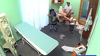 FakeHospital Triple cumshot from doctor with mistress