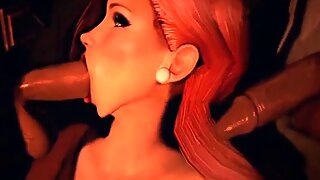 Hot Games sexynari foursome with big tits 3D babes