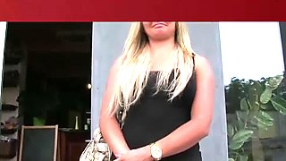 ForDreamers.com - Blonde chick rides with passion the cock of a stranger