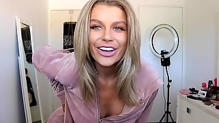 Young Milf Skye models thong bikinis