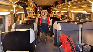slutwife Pelzmausi makes a train journey -slideshow