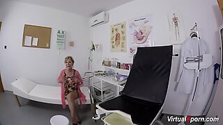 busty granny gets pov fucked by her doctor