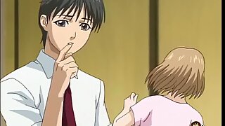 Nerdy girl with glasses takes it secretly at the beach - Hentai.xxx