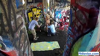 PHILAVISE-Action cam public milf fucking with Alyssa Lynn