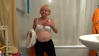 Granny and young girl have sex together
