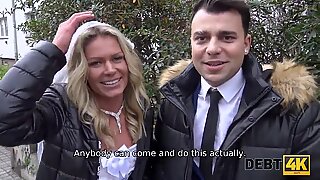 DEBT4k. Magnificent Victoria Pure has wonderful sex with debt agent