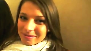 Sexy busty amateur public fuck n facial