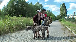 Fully Clothed Lesbians Outdoor Sex