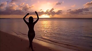 HARUKA - Oiled Up Gold Bikini Wet Fetish (Non-Nude)