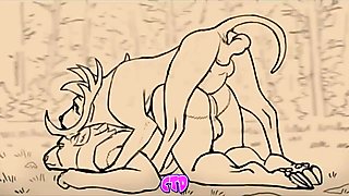 DOG FUCKING ELK (EXTENDED WITH SOUND!!!) (GAY FURRY YIFF) {Fuzzamorous}