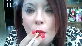 BBW Tina Smokes & Wants You To Cum! - JOI Mistress Fetish