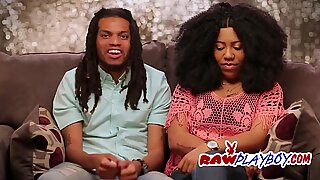 Sexy ebony babe getting real wild and sexy with her wife