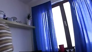Petite darling rides on a massive penis tenaciosly