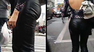Candid Leather (MILF in Leather Pants)