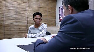 Daddy Mike Dildo Fucks Asian Boy Jude
