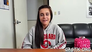 Divine brunette Kharlie Stone blows big meat bazooka