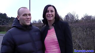 Classy mature loves young dudes jizz in mouth