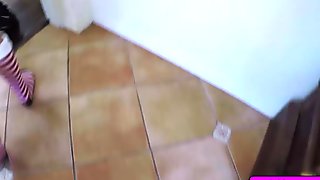 Sexy college teens enjoy a hot holiday group fuck