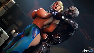 mutant fucking samus with a monster cock