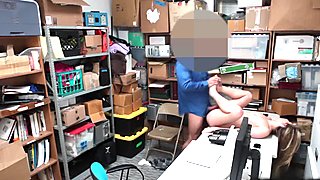 Shoplifters tight pussy fucked so hard by a huge cock